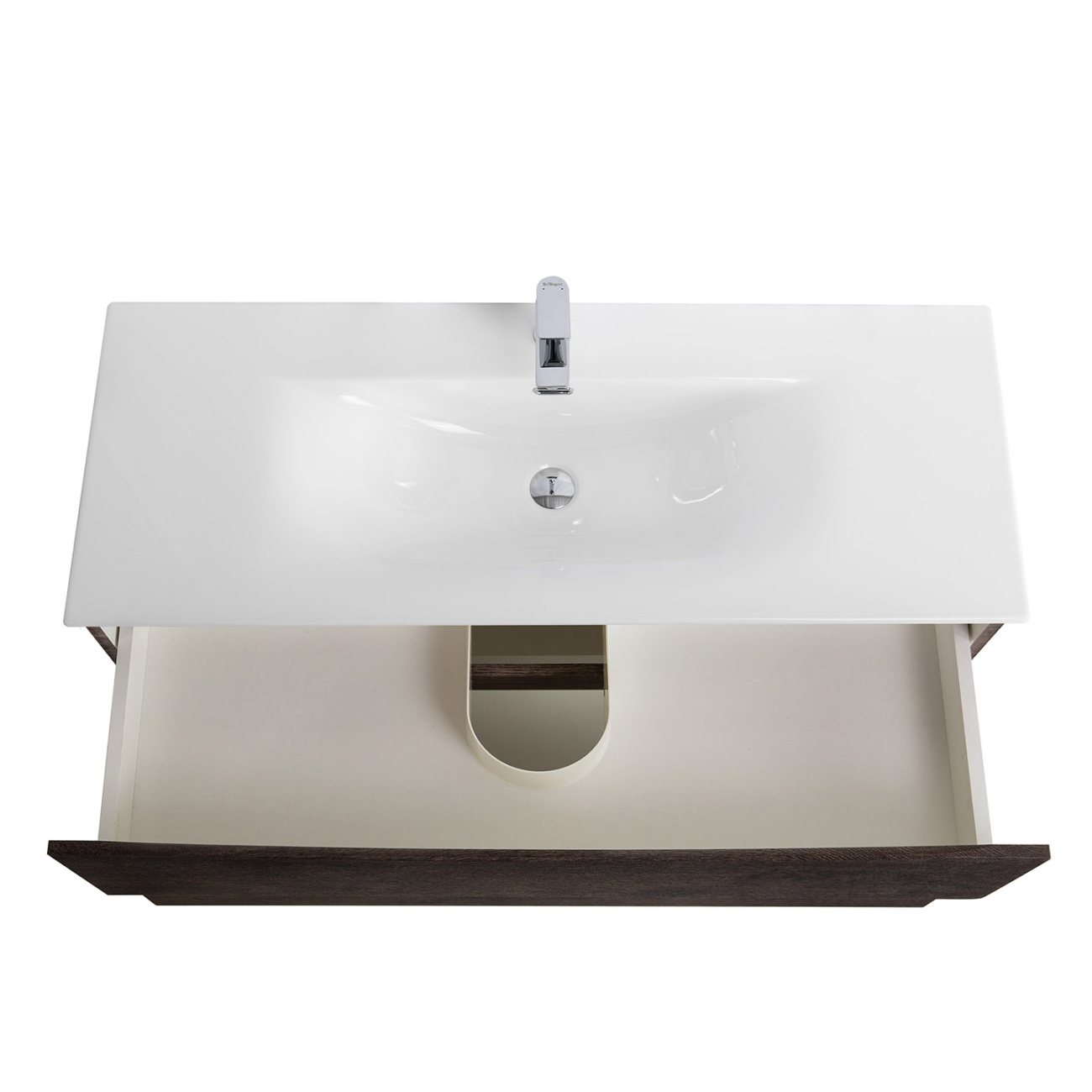 Тумба с раковиной подвесная BelBagno MARINO-CER-N-1200-2C-SO-RNG-P Rovere Nature Grigio, раковина белая BB-8099-120