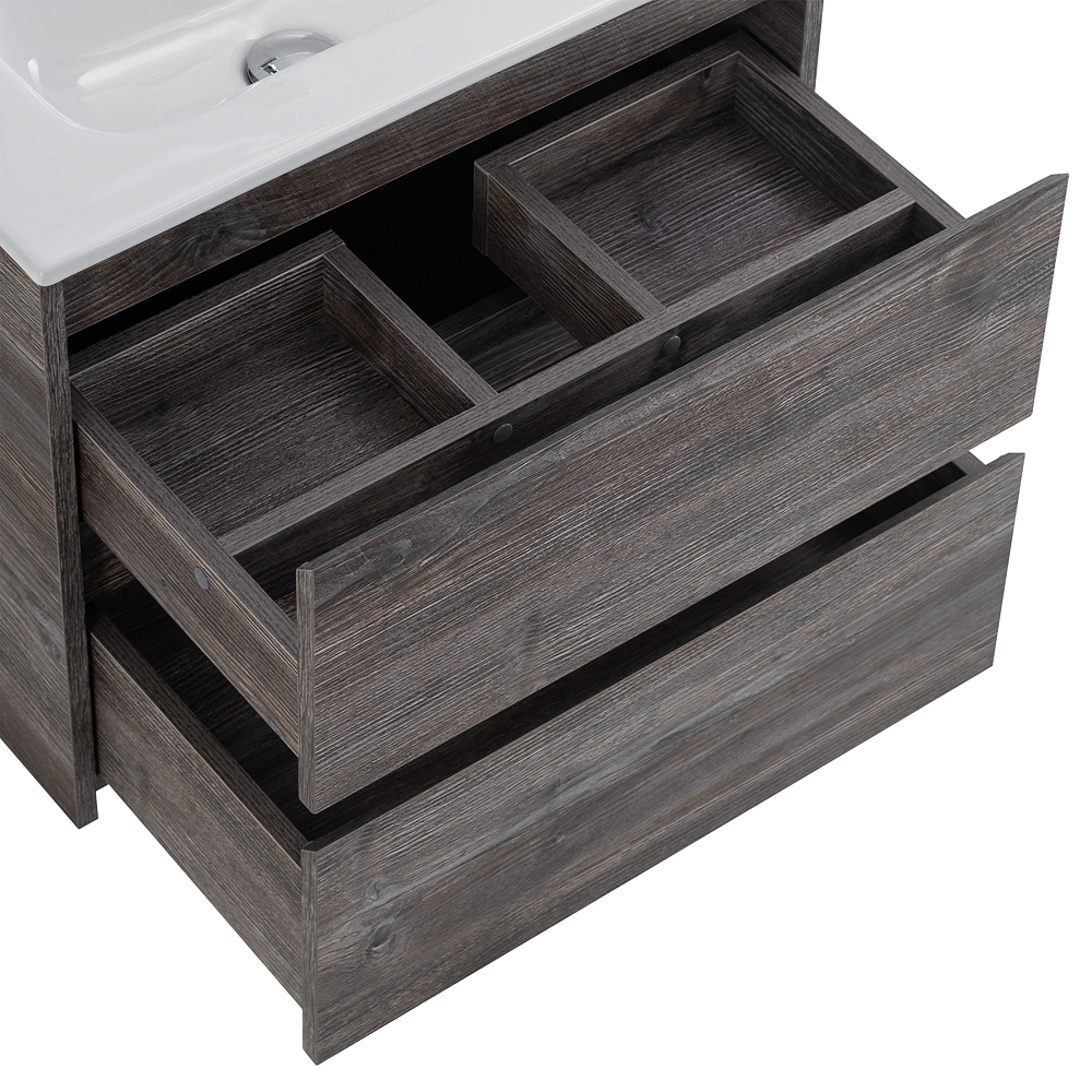 Тумба подвесная с раковиной BelBagno KRAFT 39-600/390-2C-SO-PP