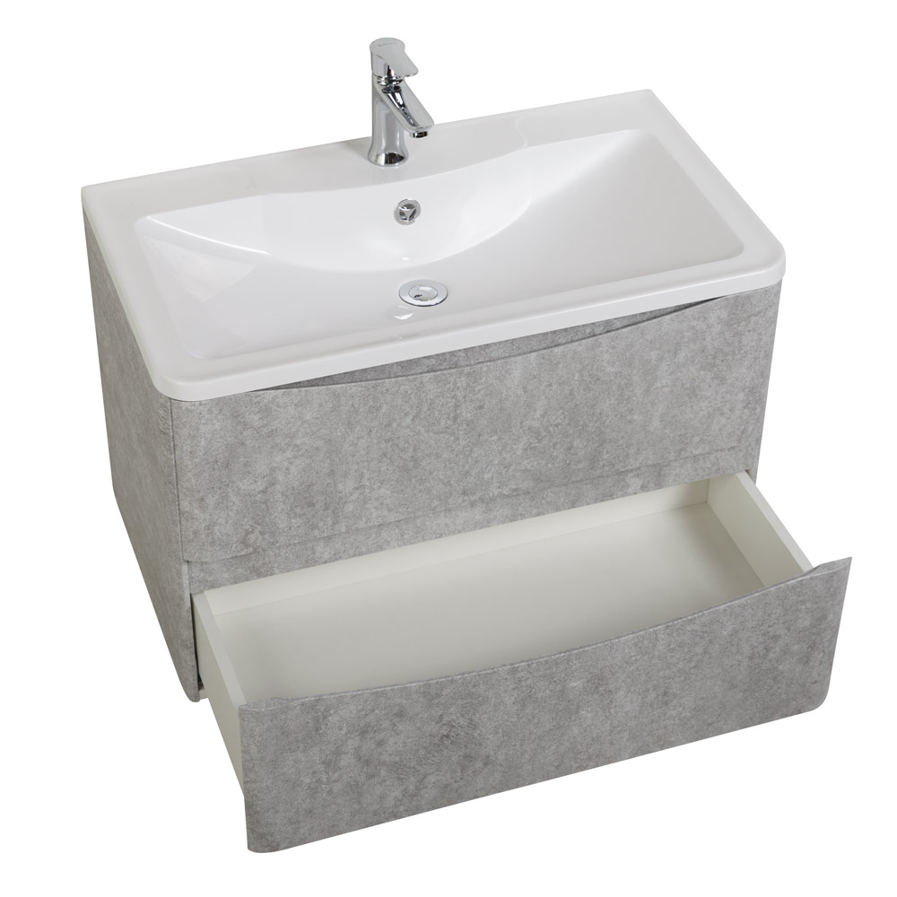Мебель для ванной комнаты подвесная BelBagno ACQUA-900-2C-SO-CVG 90см Cemento Verona Grigio
