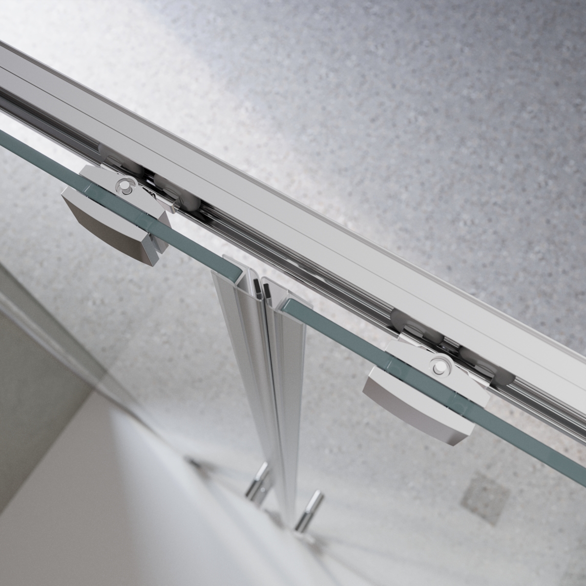 Дверь в проём BelBagno LUCE-BF-2-150-C-Cr