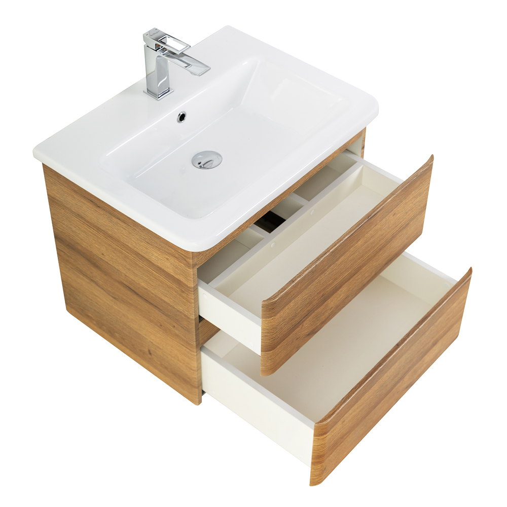 Тумба подвесная с керамической раковиной BelBagno ALBANO-CER-600-2C-SO-RR