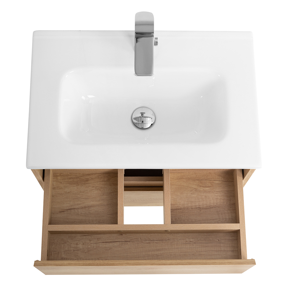 Тумба подвесная с раковиной BelBagno KRAFT 39-700/390-2C-SO-RNN