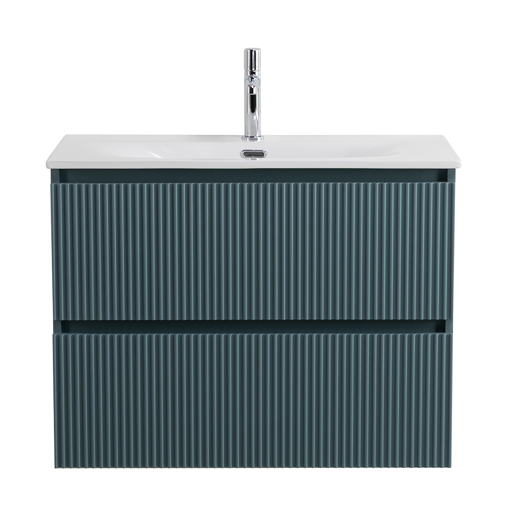 Тумба с раковиной подвесная BelBagno UNO-900-2C-SO-AO Голубой матовый, раковина белая BB-8099-90