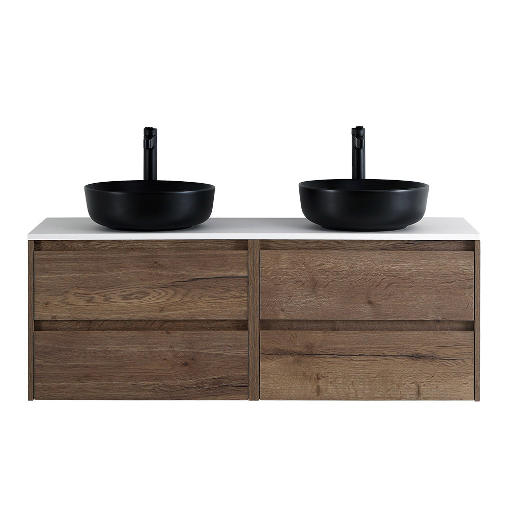 Мебель для ванной комнаты со столешницей BelBagno KRAFT-1200 Rovere Tabacco