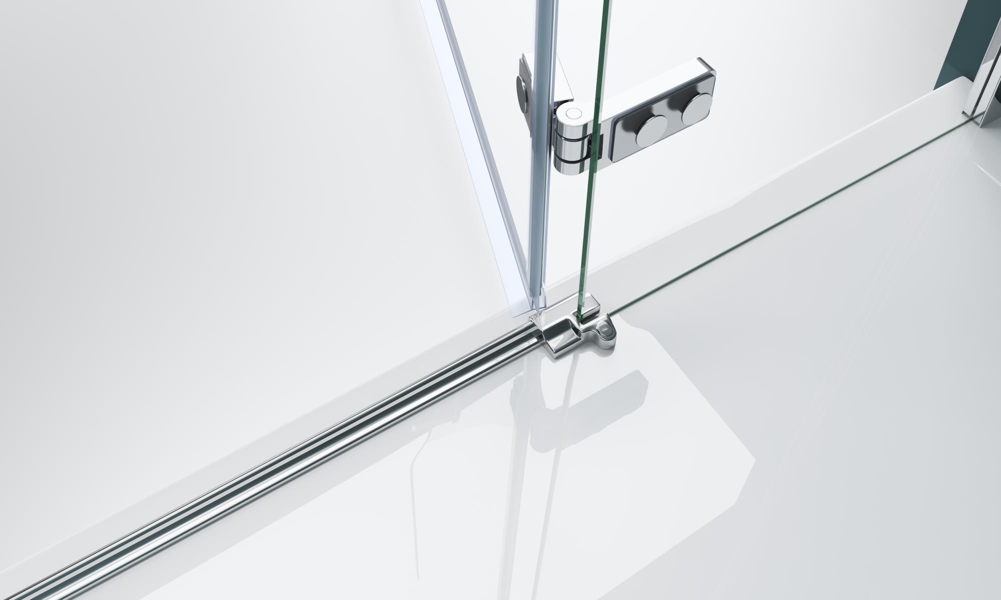 Душевая дверь BelBagno KRAFT-B-12-60/60-C-Cr-L