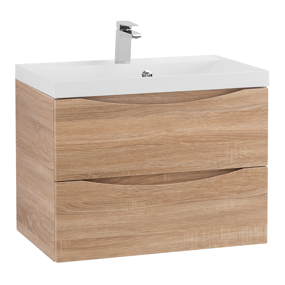 Тумба подвесная с раковиной BelBagno MARINO-700-2C-SO-WO-P