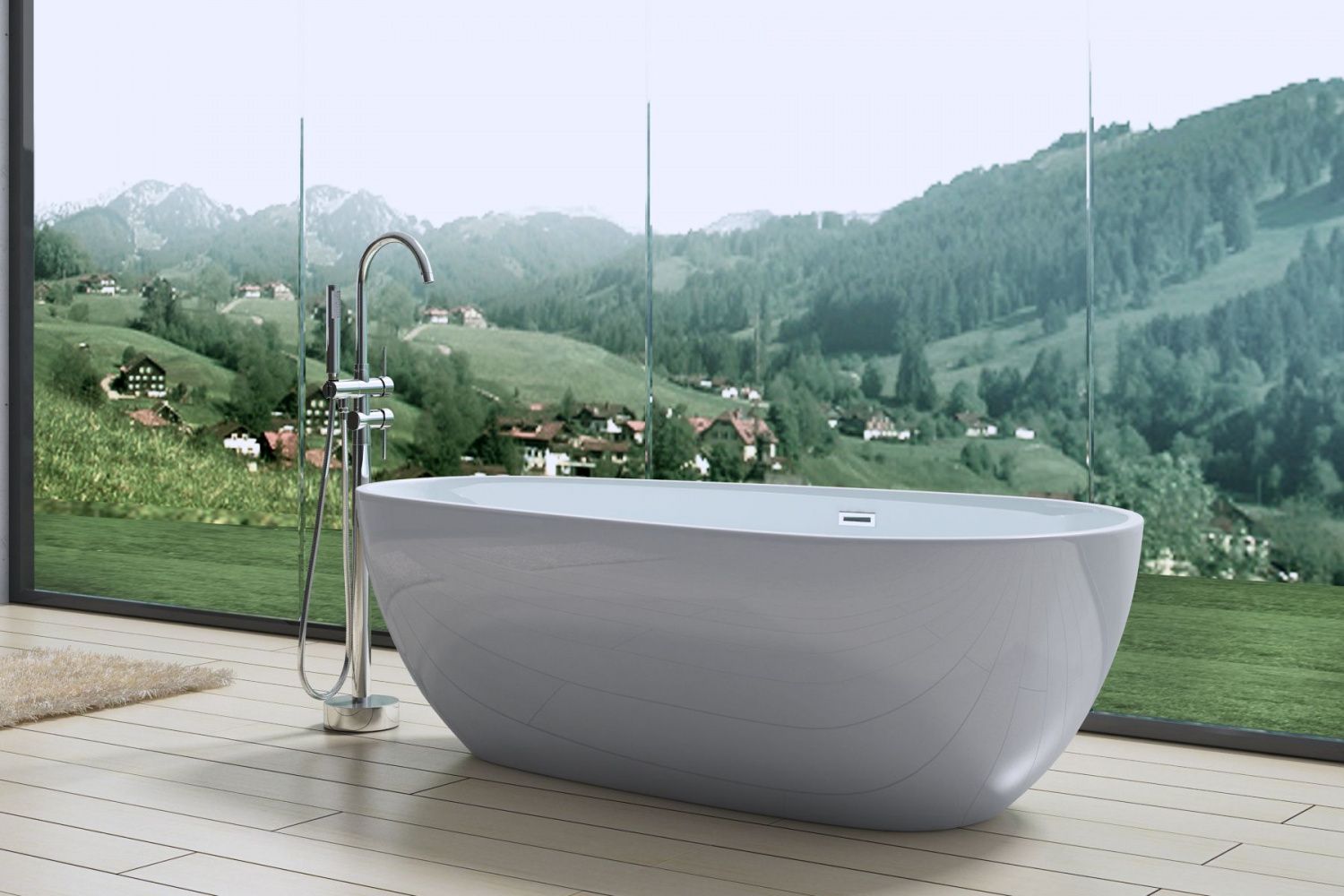 Акриловая ванна AM-506-1670-845