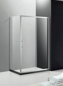 купить Душевой уголок Cezares MOLVENO-AH-11-140/100-C-Cr-IV, 140х100х195, профиль хром, стекло прозрачное 