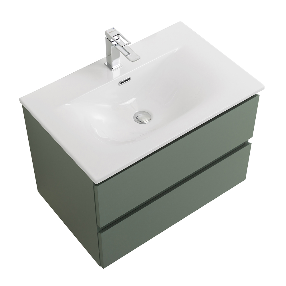 Тумба с раковиной подвесная BelBagno KRAFT-600-2C-SO-VO Еловый матовый, раковина белая BB-8099-60