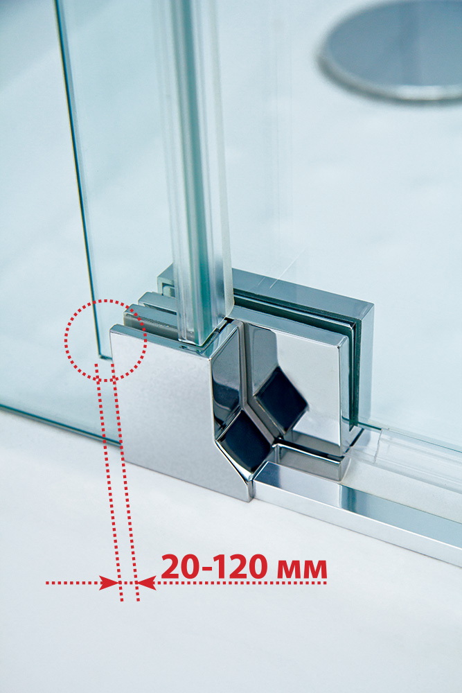 Душевой уголок Cezares SLIDER-AH-2-70/80-90/100-C-Cr
