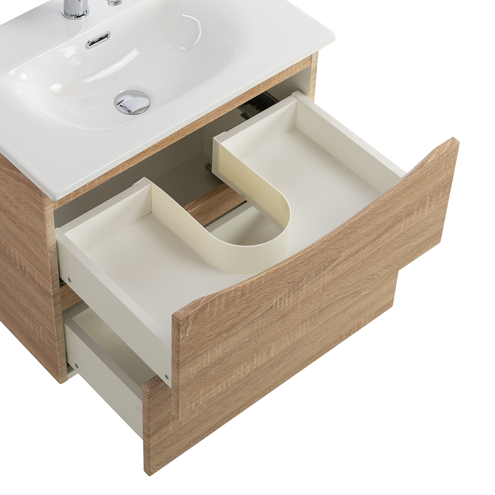 Тумба под раковину подвесная BelBagno MARINO-CER-MINI-600-2C-SO-WO-P