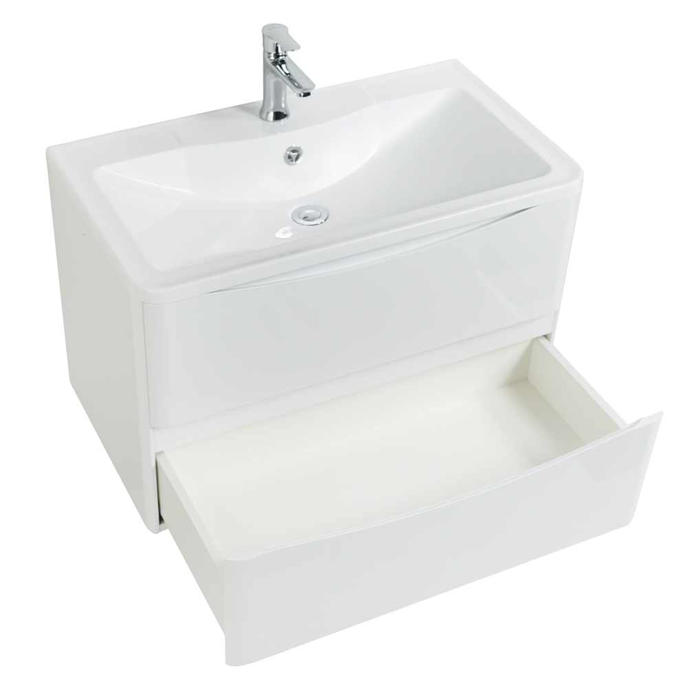 Мебель для ванной комнаты подвесная BelBagno  ACQUA-900-2C-SO-BL 90см Bianco Lucido