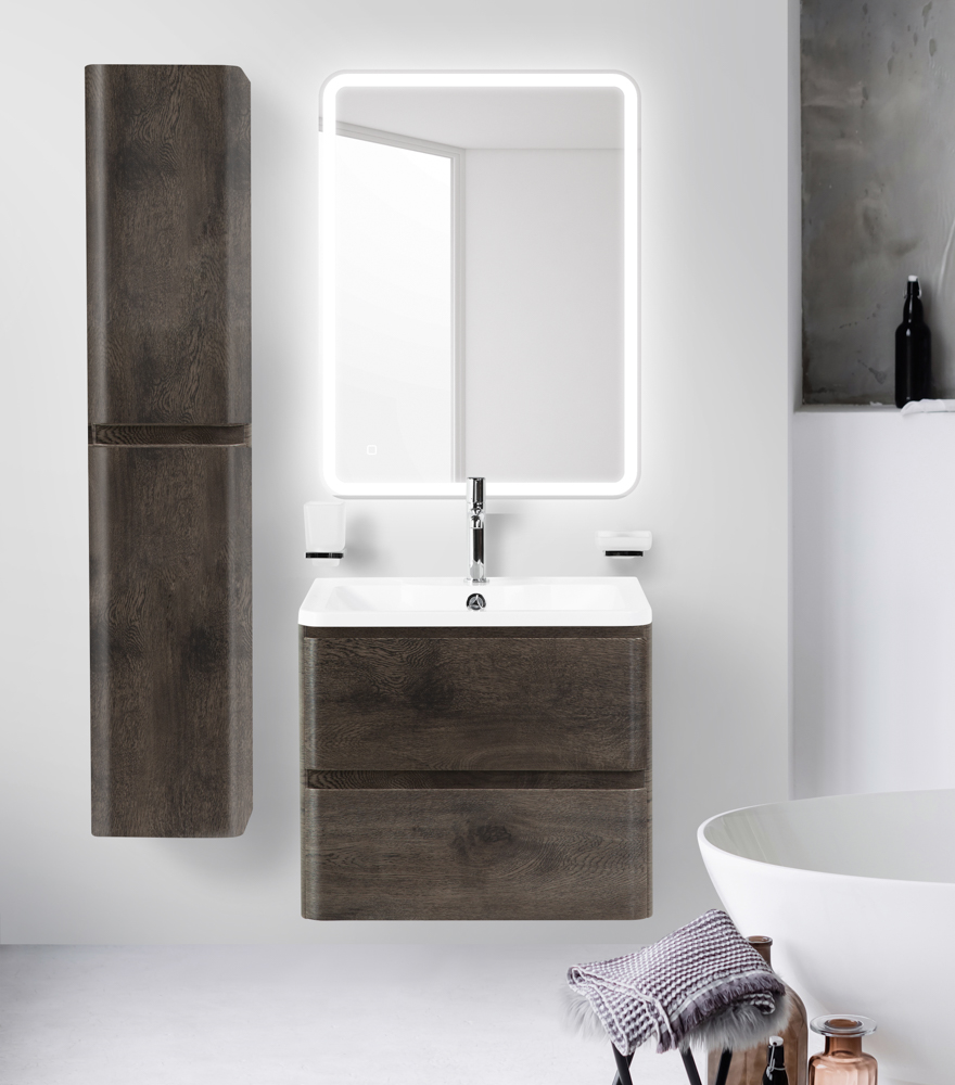 Пенал подвесной BelBagno ALBANO-1600-2A-SC-RNG-P универсальный, Rovere Nature Grigio
