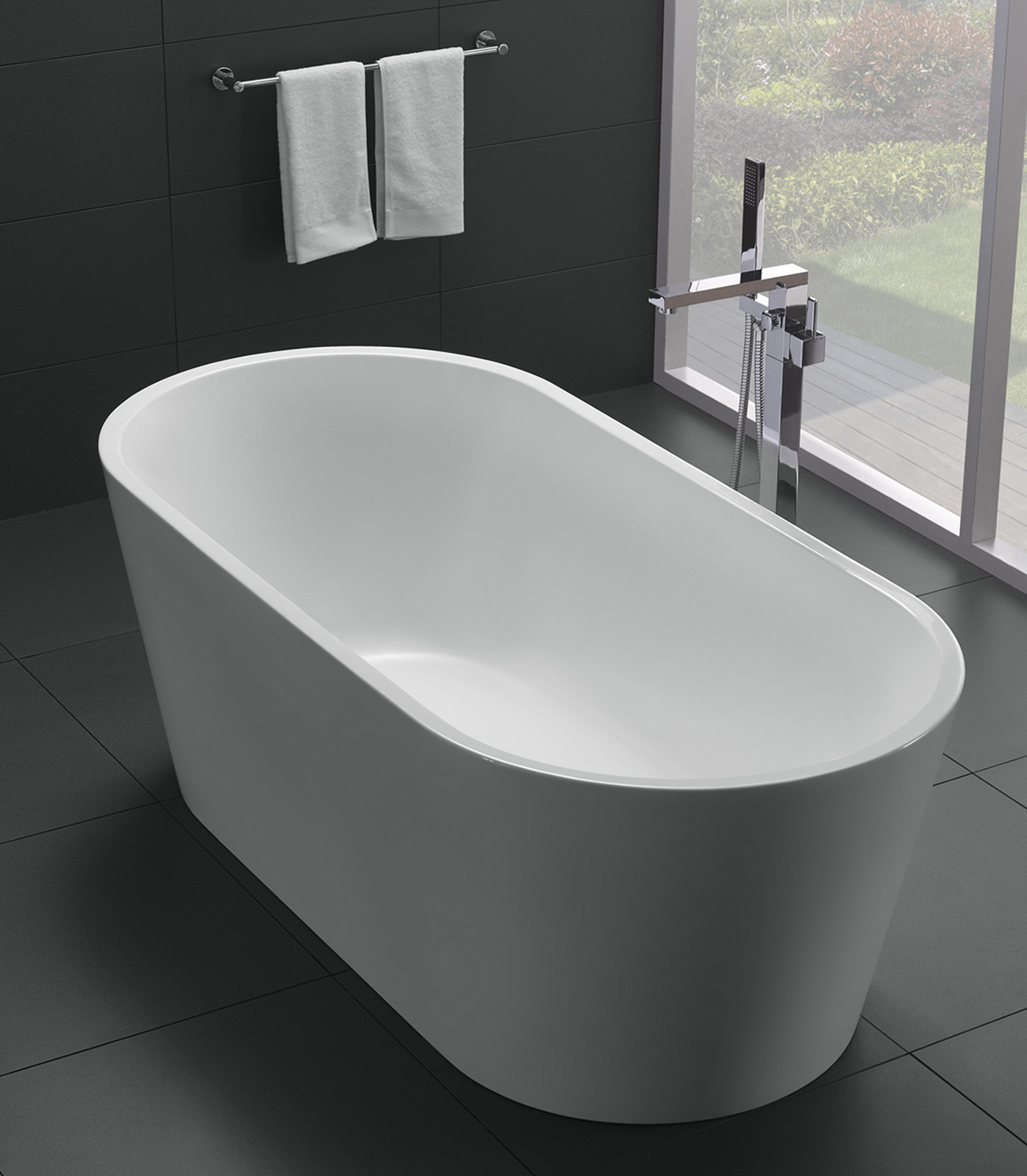 Ванна акриловая отдельностоящая без перелива BelBagno BB71-1700-W0