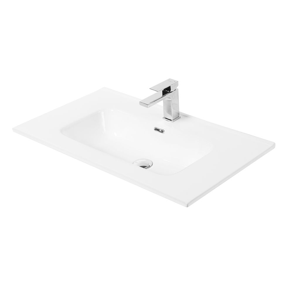 Тумба с раковиной подвесная BelBagno KRAFT-800-2C-SO-AO Голубой матовый, раковина белая BB800ETL