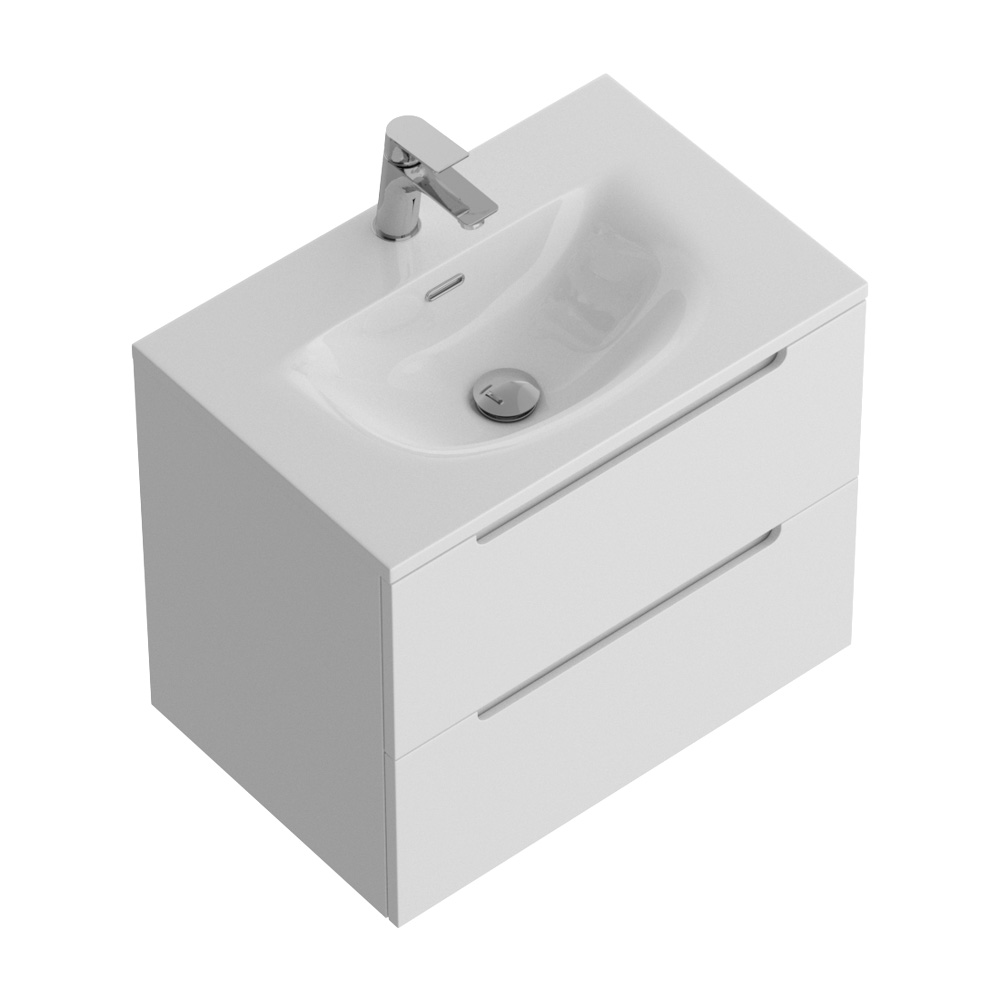 Тумба подвесная с раковиной BelBagno ETNA39-600/390-2C-SO-BL-P+BB-8099-3-60