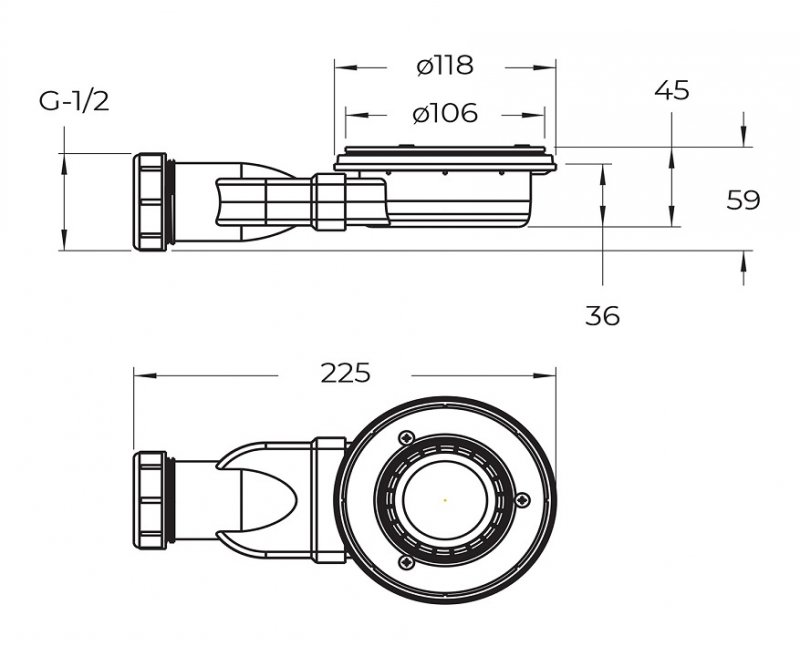 Поддон из искусственного мрамора левосторонний Belbagno TRAY-MR-UNO-RH-120/80-550-35-W-L-CR