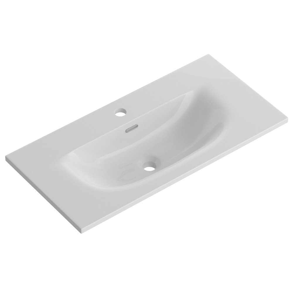 Тумба с раковиной подвесная BelBagno MARINO-CER-MINI-800-2C-SO-BO-P Bianco Opaco, раковина белая BB-8099-3-80