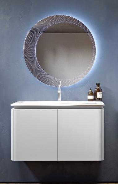 купить Тумба с раковиной Cezares STYLUS 95 см Bianco opaco 55226 + 55264  
