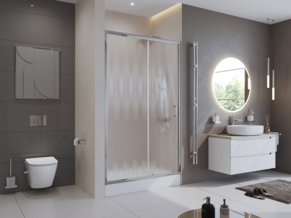 Дверь в проём BelBagno UNO-195-BF-1-130-CH-CR