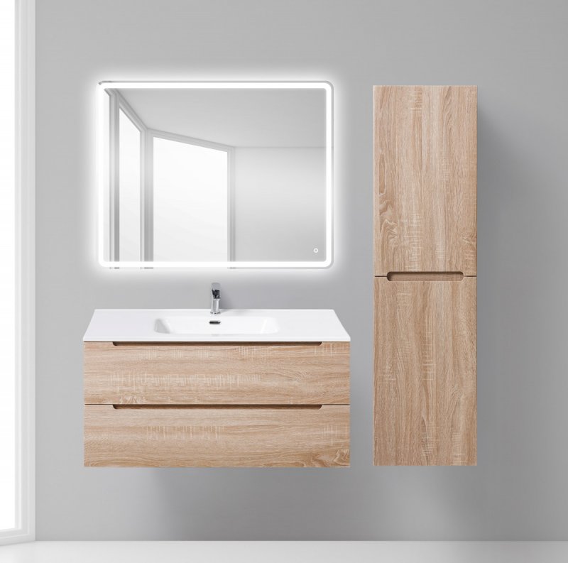 Мебель для ванной комнаты BelBagno ETNA Rovere Bianco 100 см ETNA-1000-2C-SO-WO-P