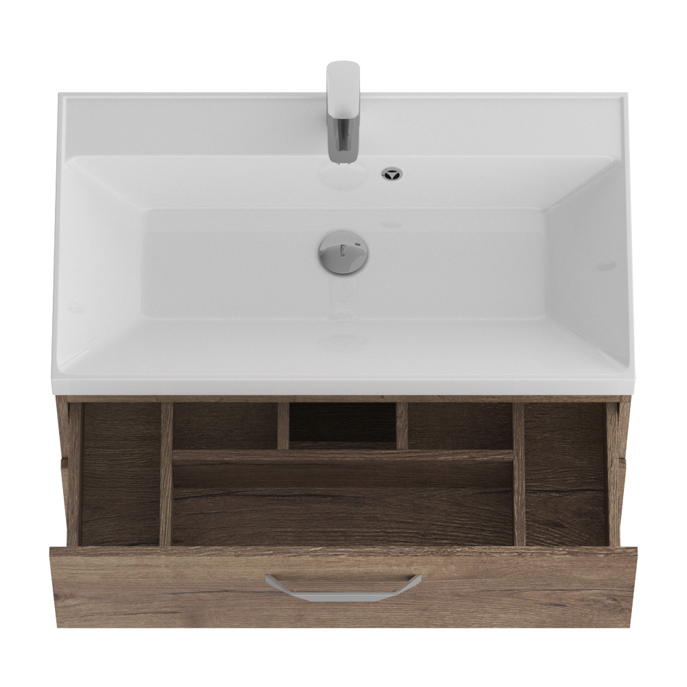 Тумба с раковиной BelBagno AURORA-800-2C-SO-RT