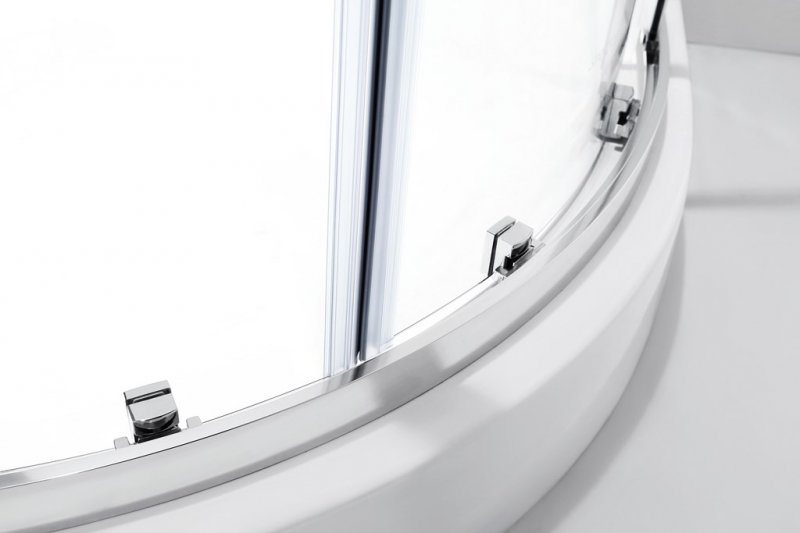 Душевой уголок Cezares MOLVENO-RH-2-100/80-C-Cr-IV, 100х80х195, профиль хром, стекло прозрачное