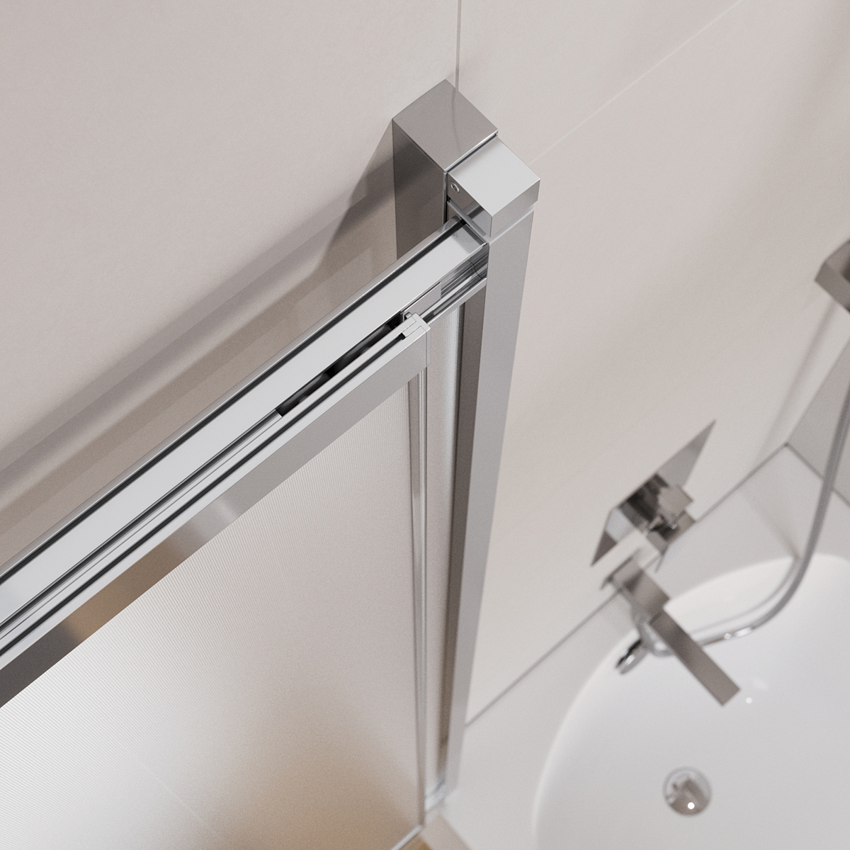 Шторка на ванну Cezares SLIDER-VF-11-100/150-P-Cr