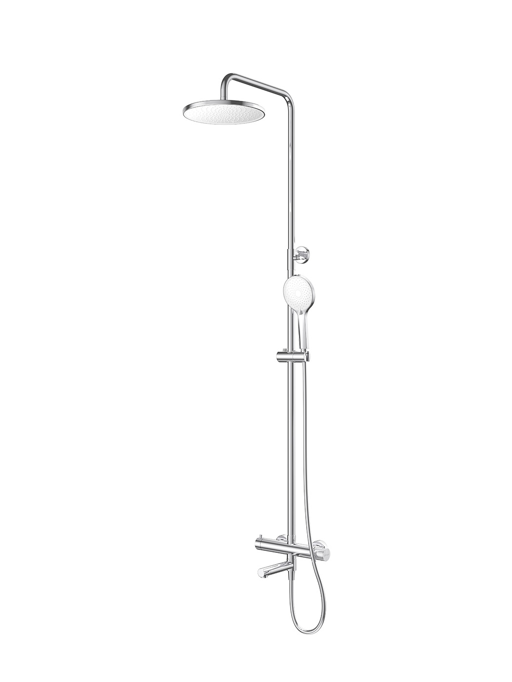 купить Душевая стойка CEZARES RELAX-CVD-T-01 с термостатическим смесителем и поворотным изливом, хром 