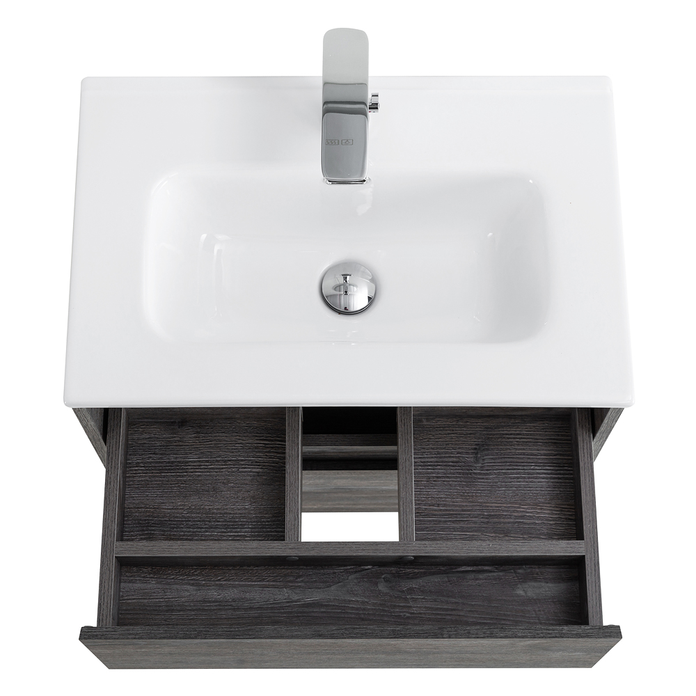 Тумба подвесная с раковиной BelBagno KRAFT 39-500/390-2C-SO-PP