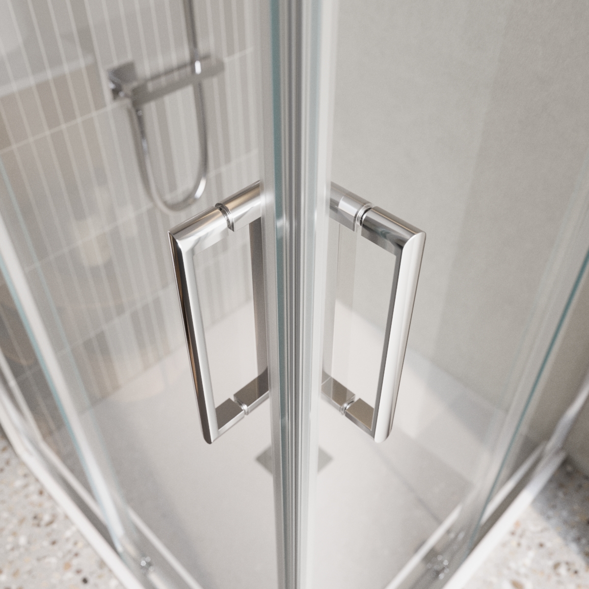 Душевой уголок BelBagno LUCE-AH-2-100/80-C-Cr