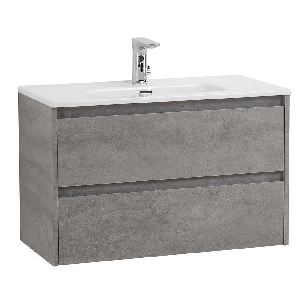 Тумба подвесная с раковиной BelBagno KRAFT 39-800/390-2C-SO-CG