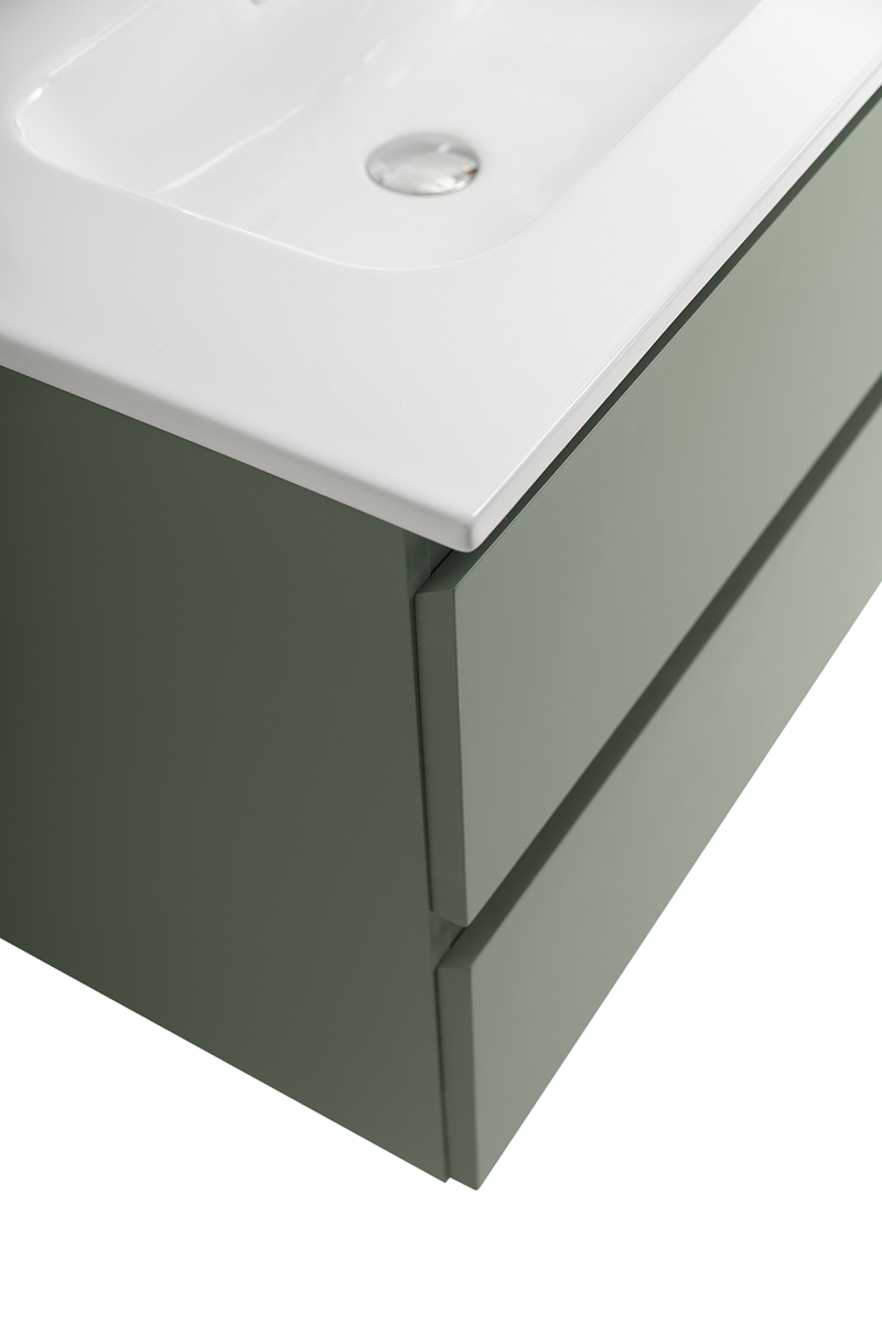 Тумба с раковиной подвесная BelBagno KRAFT-600-2C-SO-VO Еловый матовый, раковина белая BB600ETL