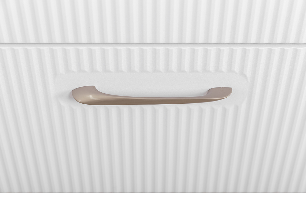 Подвесная тумба с раковиной Belbagno DUE 50 см Белый металлик DUE-500-2C-SO-BM-P + BB-8076-3-50