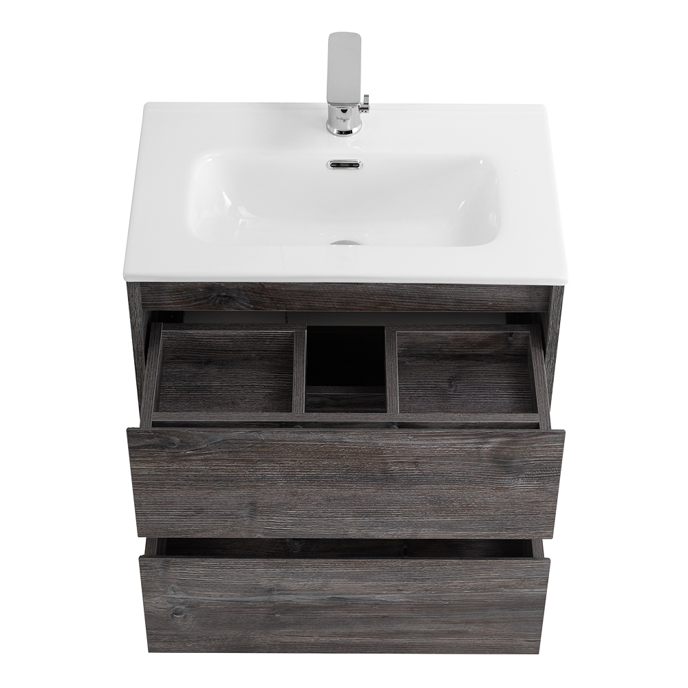 Тумба подвесная с раковиной BelBagno KRAFT 39-500/390-2C-SO-PP
