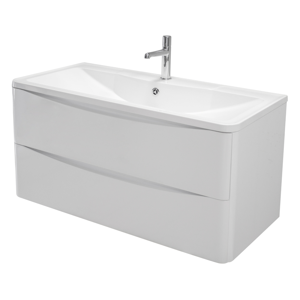 Мебель для ванной комнаты подвесная BelBagno ACQUA-800-2C-SO-BL 80см Bianco Lucido 