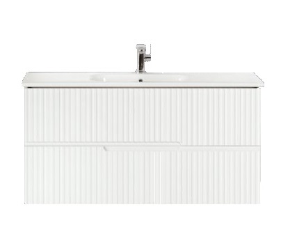 Мебель для ванной комнаты подвесная Cezares DUET-600-2C-SO-BL 60см Bianco Lucido