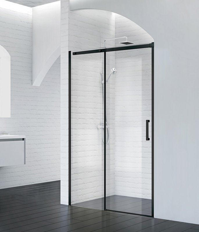 купить Душевая дверь BelBagno ACQUA-BF-1-140-C-NERO 