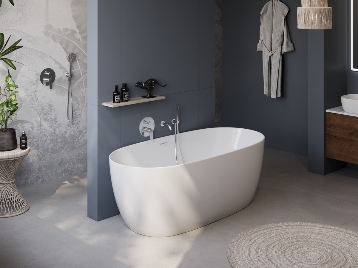 Ванна акриловая отдельностоящая BelBagno BB415-1700-800