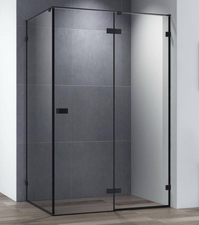 Душевой уголок Cezares BELLAGIO-AH-1-120/90-C-NERO, 120х90х197, профиль черный, прозрачное стекло