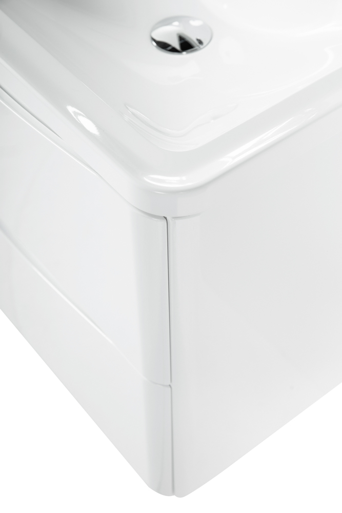 Мебель для ванной комнаты подвесная BelBagno ACQUA-600-2C-SO-BL 60см Bianco Lucido 