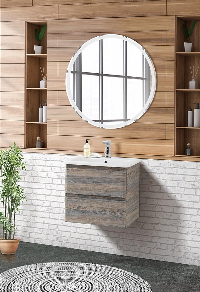 купить Тумба подвесная с керамической раковиной BelBagno ALBANO-CER-500-2C-SO-PS 