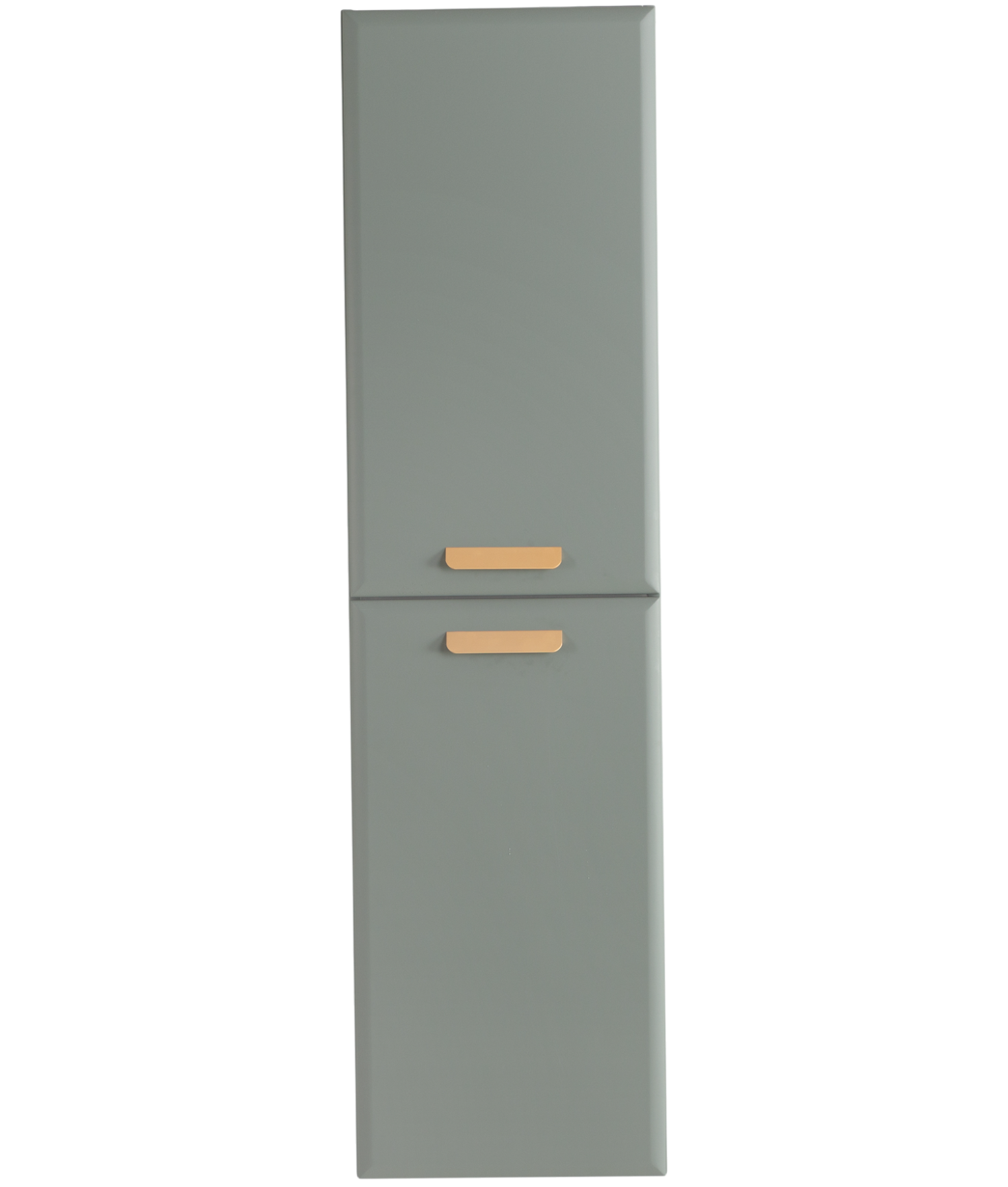 Пенал подвесной Cezares ECO-CER-N-1500-2A-SC-GVO-P серо-зеленый матовый с ручками RS156SG.3/96 cатиновое золото