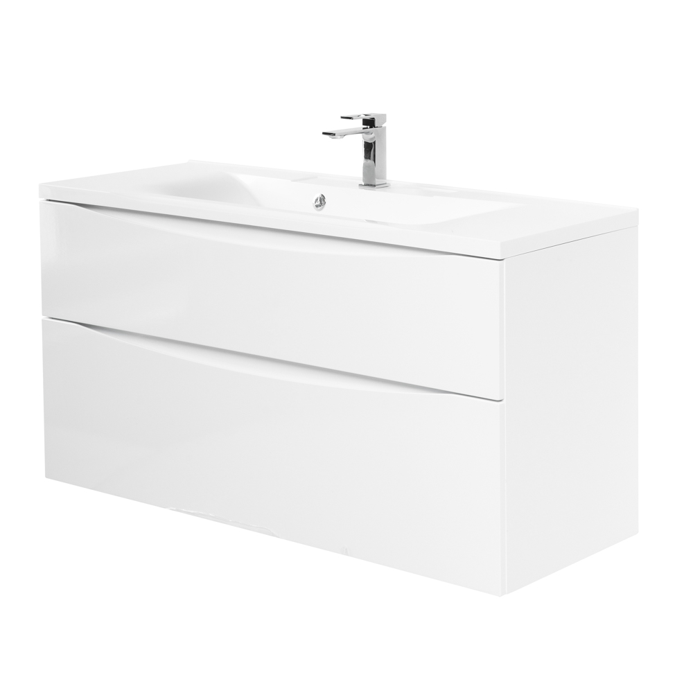 Тумба подвесная с раковиной BelBagno MARINO-H60-1000-2C-SO-BL-P