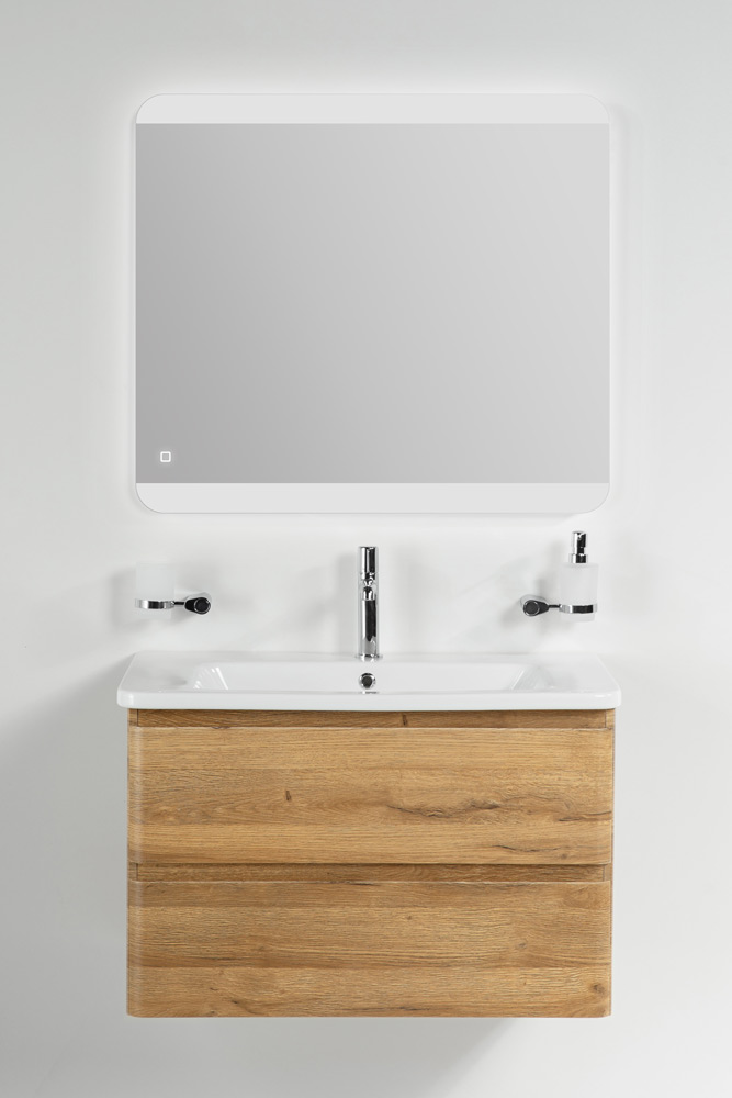 купить Тумба подвесная с керамической раковиной BelBagno ALBANO-CER-800-2C-SO-RR 