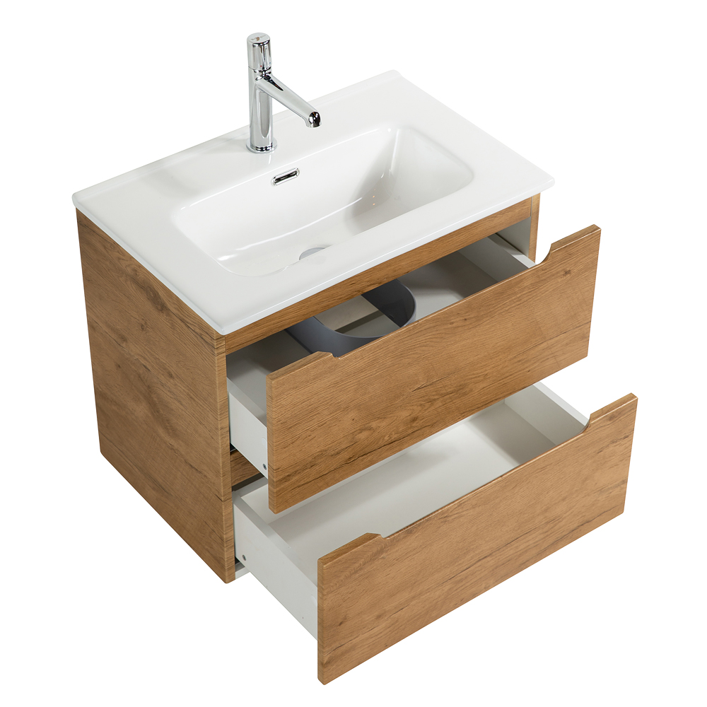 Тумба подвесная с раковиной BelBagno ETNA39-600/390-2C-SO-RN-P+BB600/390ETL