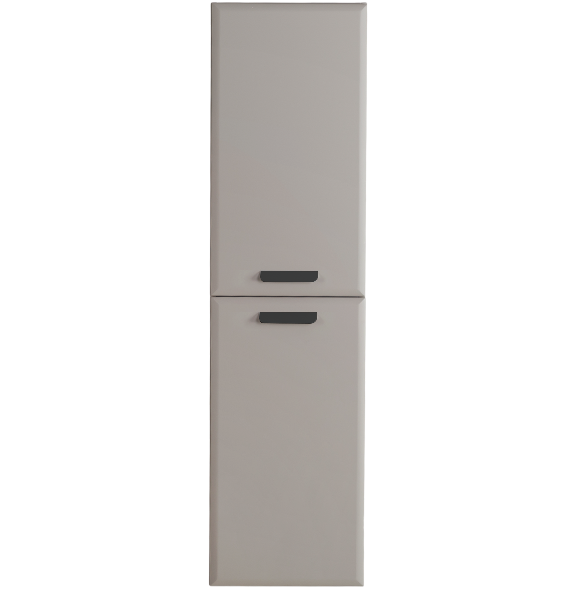 Пенал подвесной Cezares ECO-CER-N-1500-2A-SC-GCO-P серо-бежевый матовый с ручками RS156BL.3/96 матовый чёрный