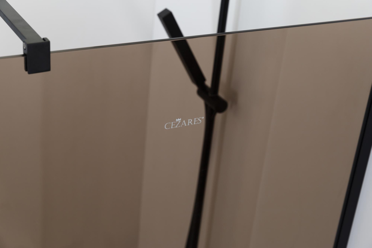 Душевая перегородка Cezares LIBERTA-L-1-110-BR-NERO