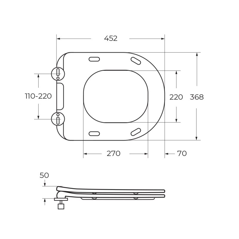 Унитаз подвесной Cezares STYLUS CZR-513-TH-R безободковый с сиденьем BelBagno BB2034SC