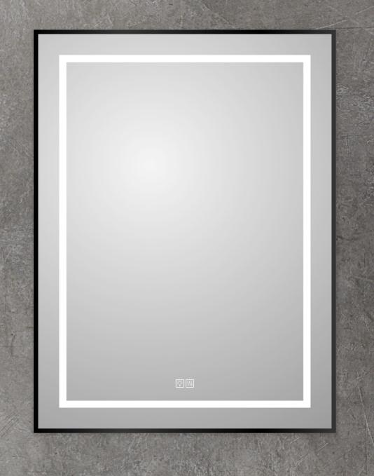 Зеркало BelBagno SPC-KRAFT-600-800-LED-TCH-WARM-NERO